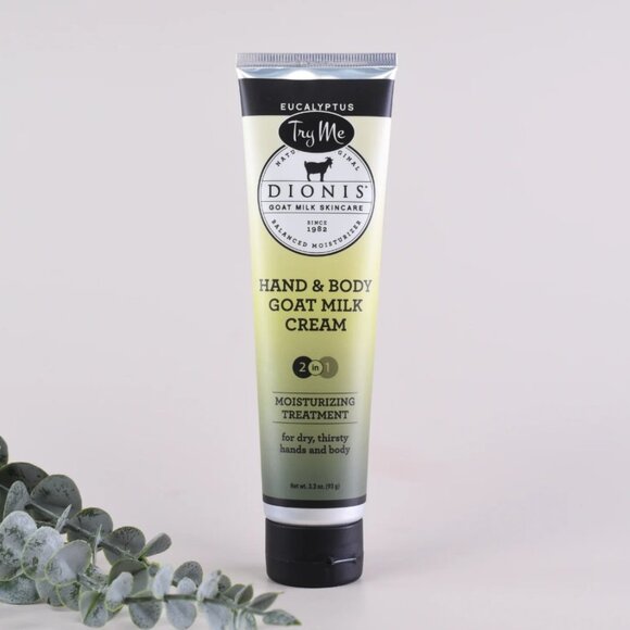 SEALED Dionis Eucalyptus Hand & Body Goat Milk Cream - 3.3oz - Picture 1 of 7